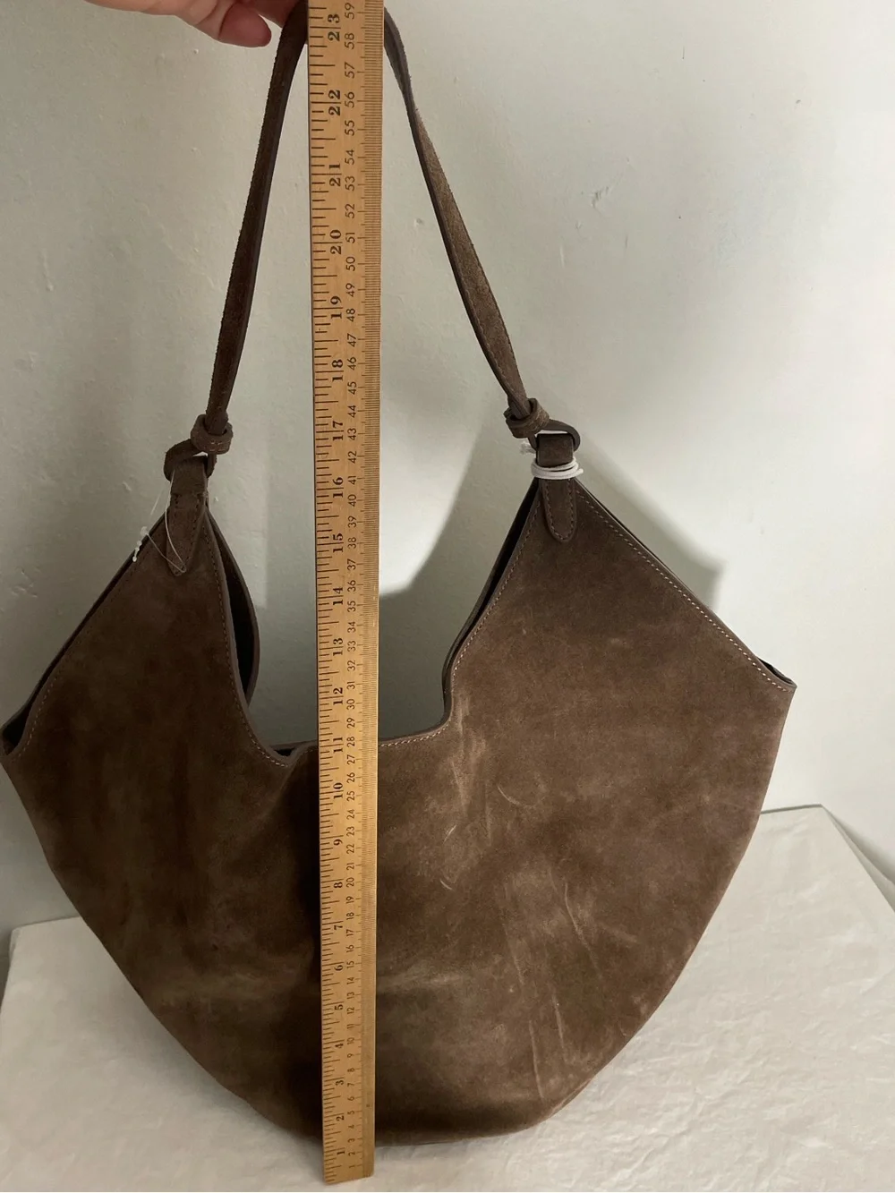 VIOLA CASTELLANI Brown Suede Hobo with Pouch NWT
